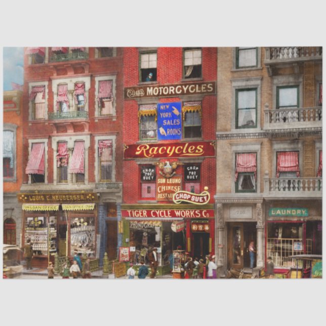 City - NY - Where the murder took place 1909 Tissue Paper (Front)