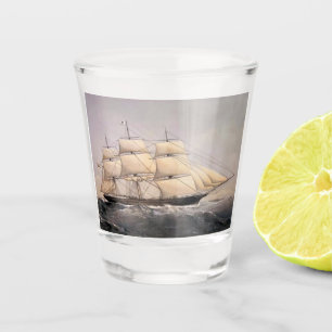 City of Adelaide Clipper ship 1800s Shot Glass