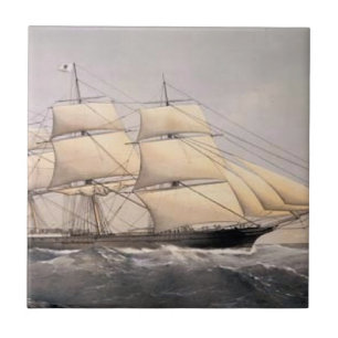 City of Adelaide Clipper ship 1800s Tile