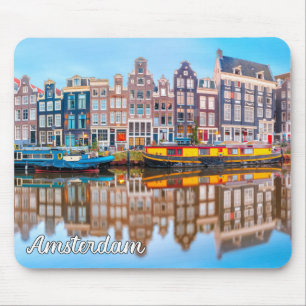 City Of Amsterdam, Netherlands Mouse Mat