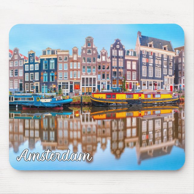 City Of Amsterdam, Netherlands Mouse Mat (Front)