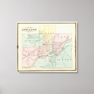 City of Appleton, county seat of Outagamie Co Canvas Print