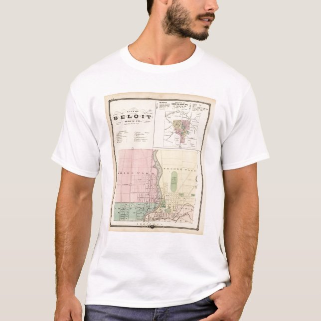 City of Beloit, Rock Co and Shullsburg T-Shirt (Front)