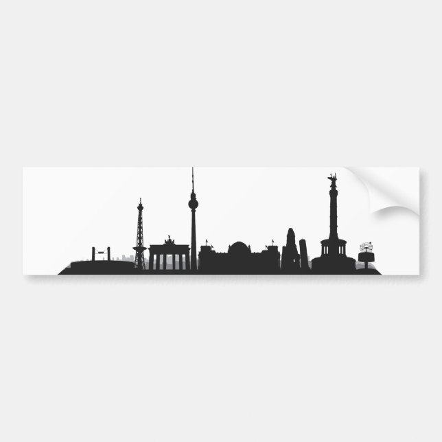 City of Berlin - Skyline 1c Bumper Sticker (Front)