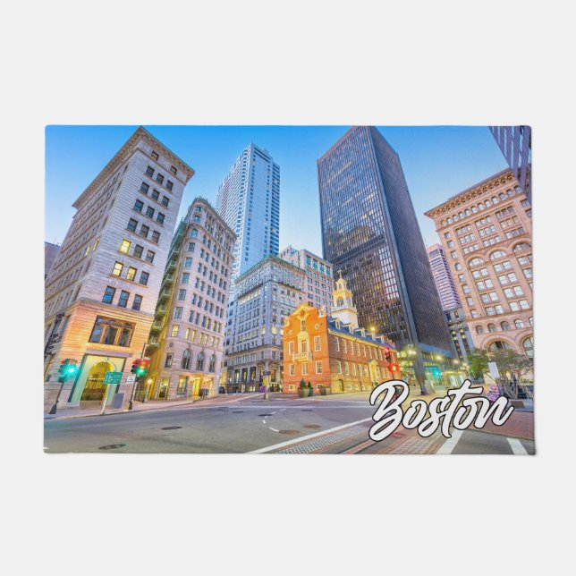 City Of Boston, Massachusetts, USA Doormat (Front)