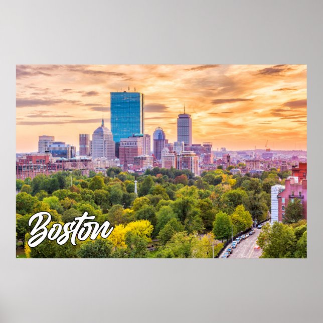 City Of Boston, Massachusetts, USA Poster (Front)