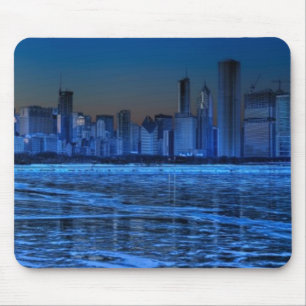 City of broad shoulders and lake Michigan Mouse Mat