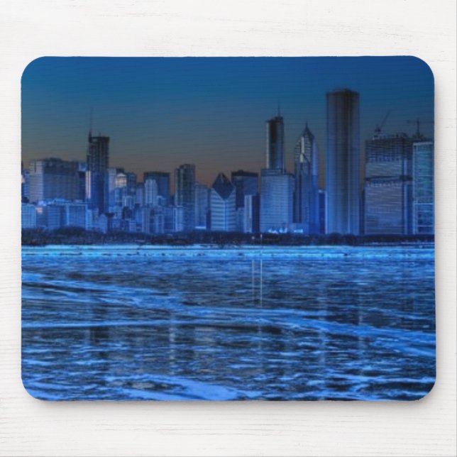 City of broad shoulders and lake Michigan Mouse Mat (Front)