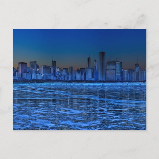 City of broad shoulders and lake Michigan Postcard (Front)