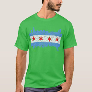City Of Chicago Chicago City Flag Vintage gift T-Shirt
