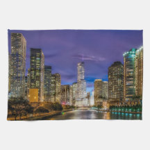 city of chicago with the magnificent river