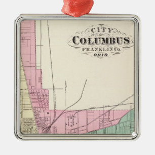 City of Columbus, Franklin County, Ohio Metal Tree Decoration