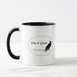 City of Crows Black and WhiteClean Design Logo Mug