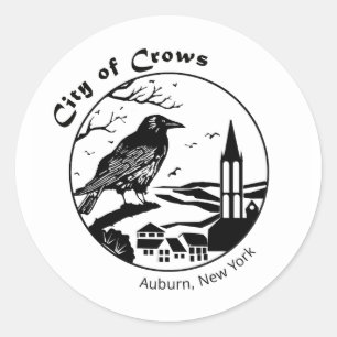 City of Crows  round stickers