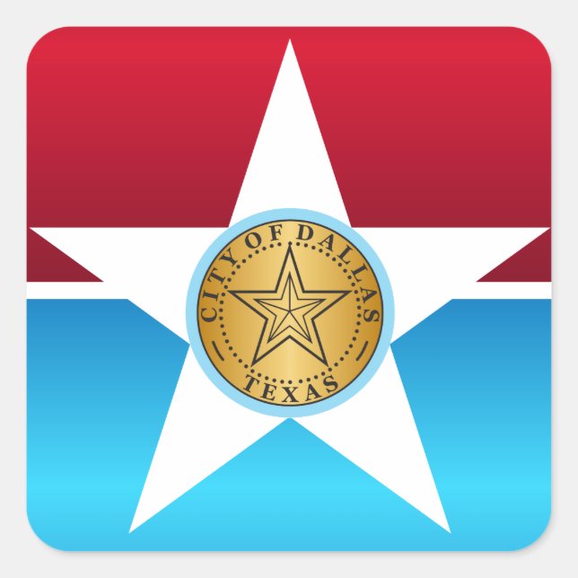 City of Dallas flag Square Sticker (Front)