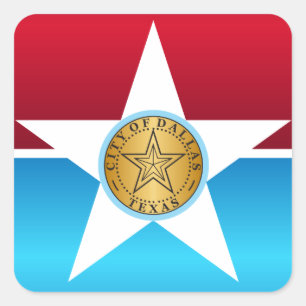 City of Dallas flag Square Sticker