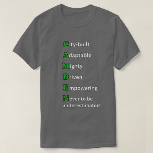 CITY OF DREAMS Motivational Green CAMDEN Unisex T-Shirt