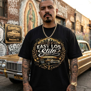 City of East Los Stilo Streetwear T-Shirt   Hustle