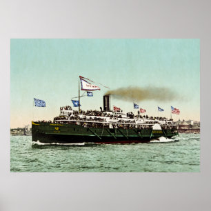 "City of Erie" Cleveland & Buffalo Line 1900 Poster