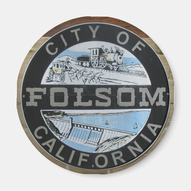 City of Folsom Calfornia city logo Magnet (Front)