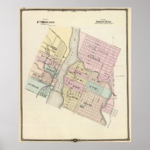 City of Ft Howard, City of Green Bay Poster