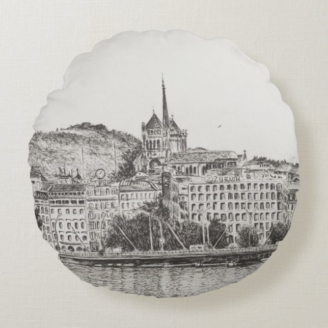 City of Geneva 2011 Round Cushion (Front)