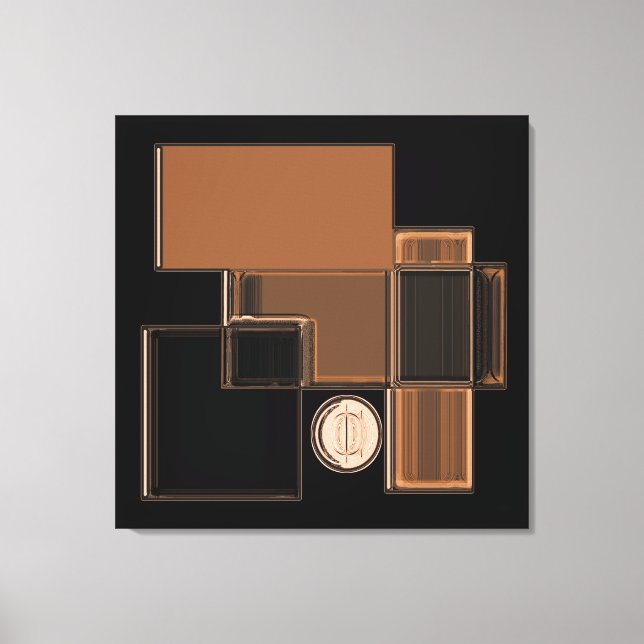 City of Glass Urban Abstract Art Canvas Print (Front)