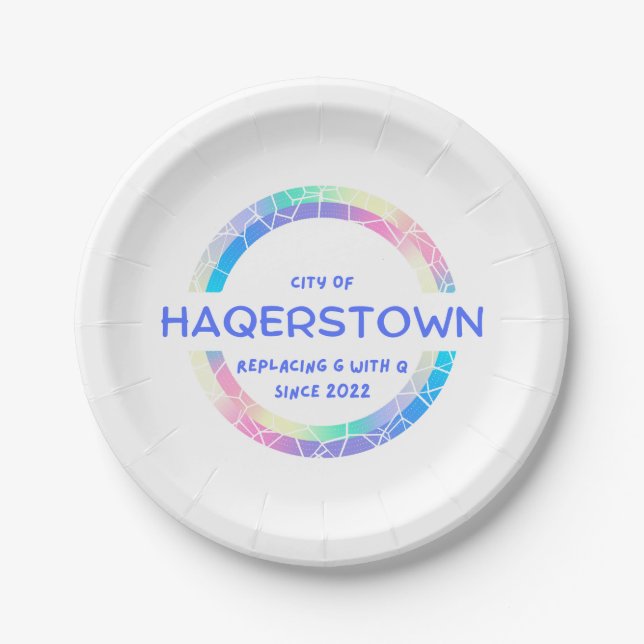 City of Hagerstown Paper Plates (Front)