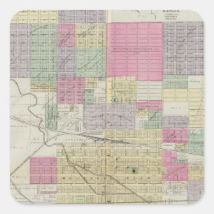 City of Hutchinson, Reno County, Kansas Square Sticker