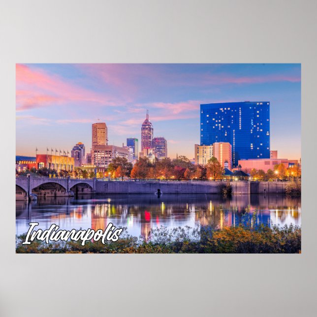 City Of Indianapolis, Indiana, United States Poster (Front)