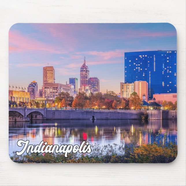 City Of Indianapolis, Indiana, USA Mouse Mat (Front)