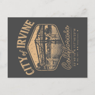 CITY OF IRVINE ORANGE CALIFORNIA VINTAGE  POSTCARD