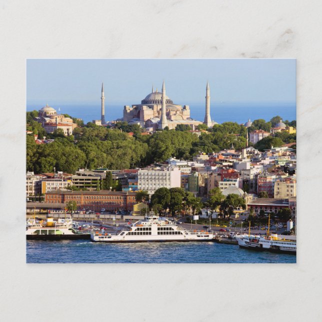 City of Istanbul Cityscape in Turkey Postcard (Front)