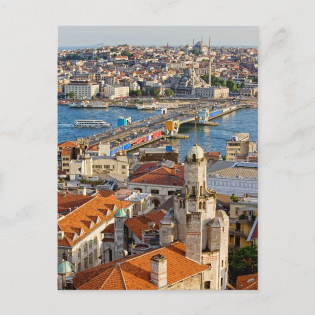 City of Istanbul in Turkey Postcard (Front)