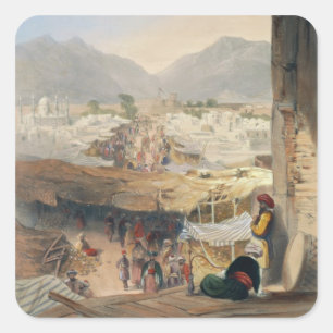 City of Kandahar, its Principal Bazaar and Citadel Square Sticker