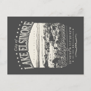 CITY OF LAKE ELSINORE CALIFORNIA VINTAGE  POSTCARD