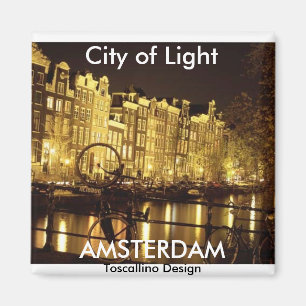 city of light (Amsterdam ) - Customised Magnet