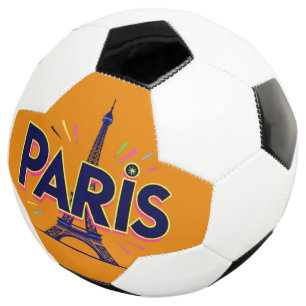 City of Lights: Bold Paris Typography Art Football