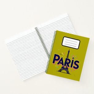 City of Lights: Bold Paris Typography Art Notebook
