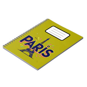 City of Lights: Bold Paris Typography Art Notebook