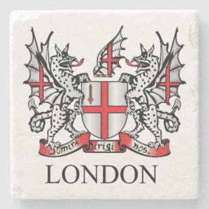 City of London coat of arms Stone Coaster