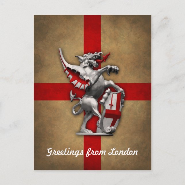 City of London Dragon Postcard (Front)