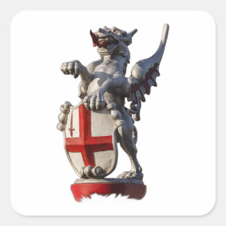 City of London Dragon Square Sticker