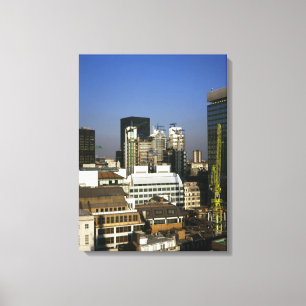 City of London in the 1990's Canvas Print