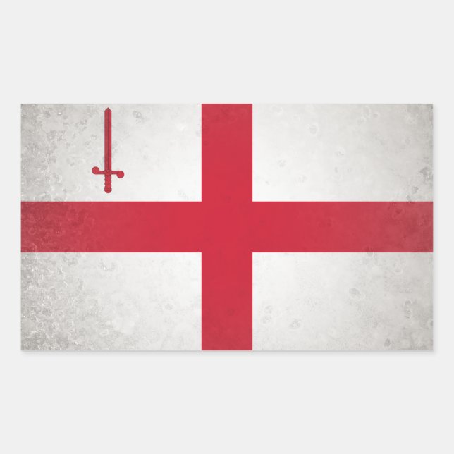 City of London Rectangular Sticker (Front)