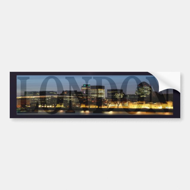 City Of London Skyline Bumper Sticker (Front)