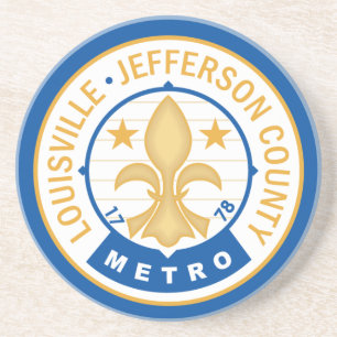 City of Louisville flag Coaster