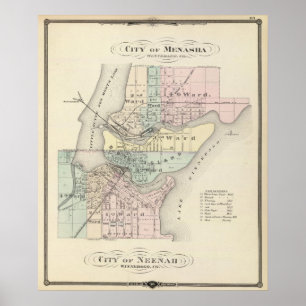 City of Menasha, City of Neenah Poster