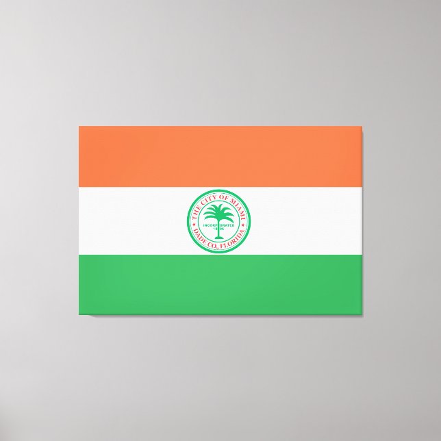 City of Miami flag Canvas Print (Front)