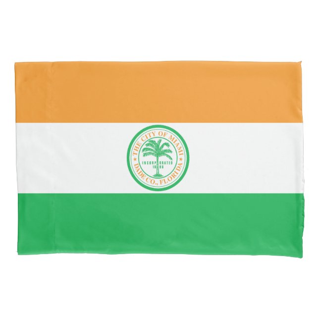 City of Miami (Florida) Flag Pillowcase (Front)